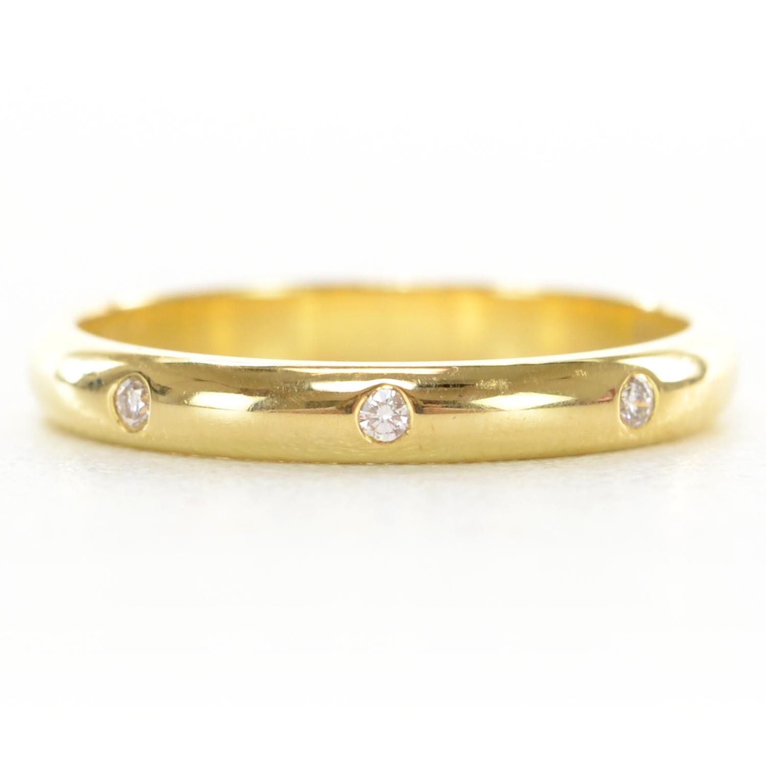 Cartier 18k Yellow Gold Diamond Ring 51 5.75 1 of 7