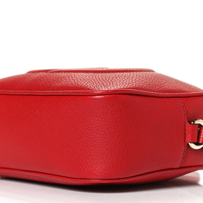 Gucci Pebbled Calfskin Small Soho Disco Bag Tabasco Red 11 of 11