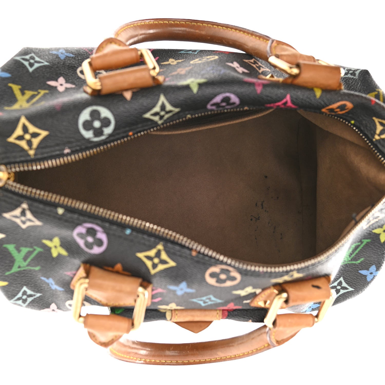 Louis Vuitton Monogram Multicolor Speedy 30 Black 5 of 17