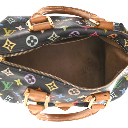 Louis Vuitton Monogram Multicolor Speedy 30 Black 5 of 17