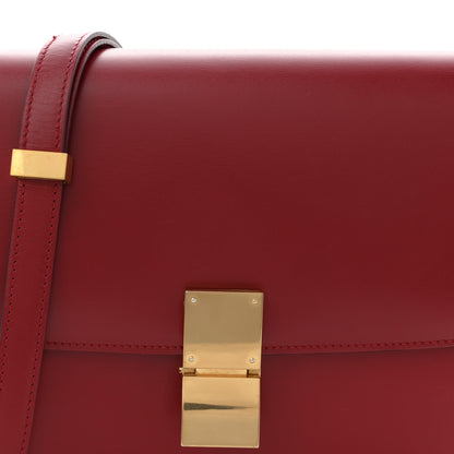 Celine Box Calfskin Medium Classic Box Flap Bag Red 8 of 12