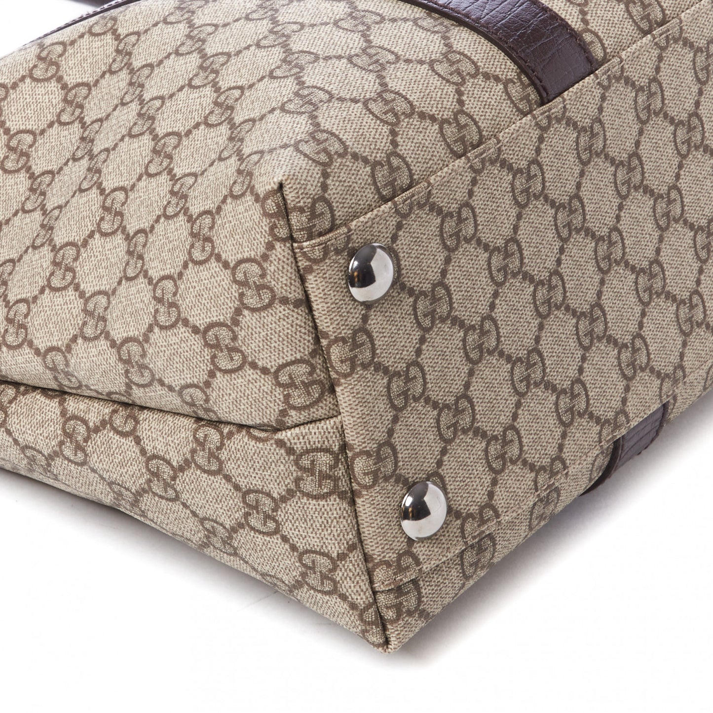 GG Plus Monogram Medium Joy Tote Brown