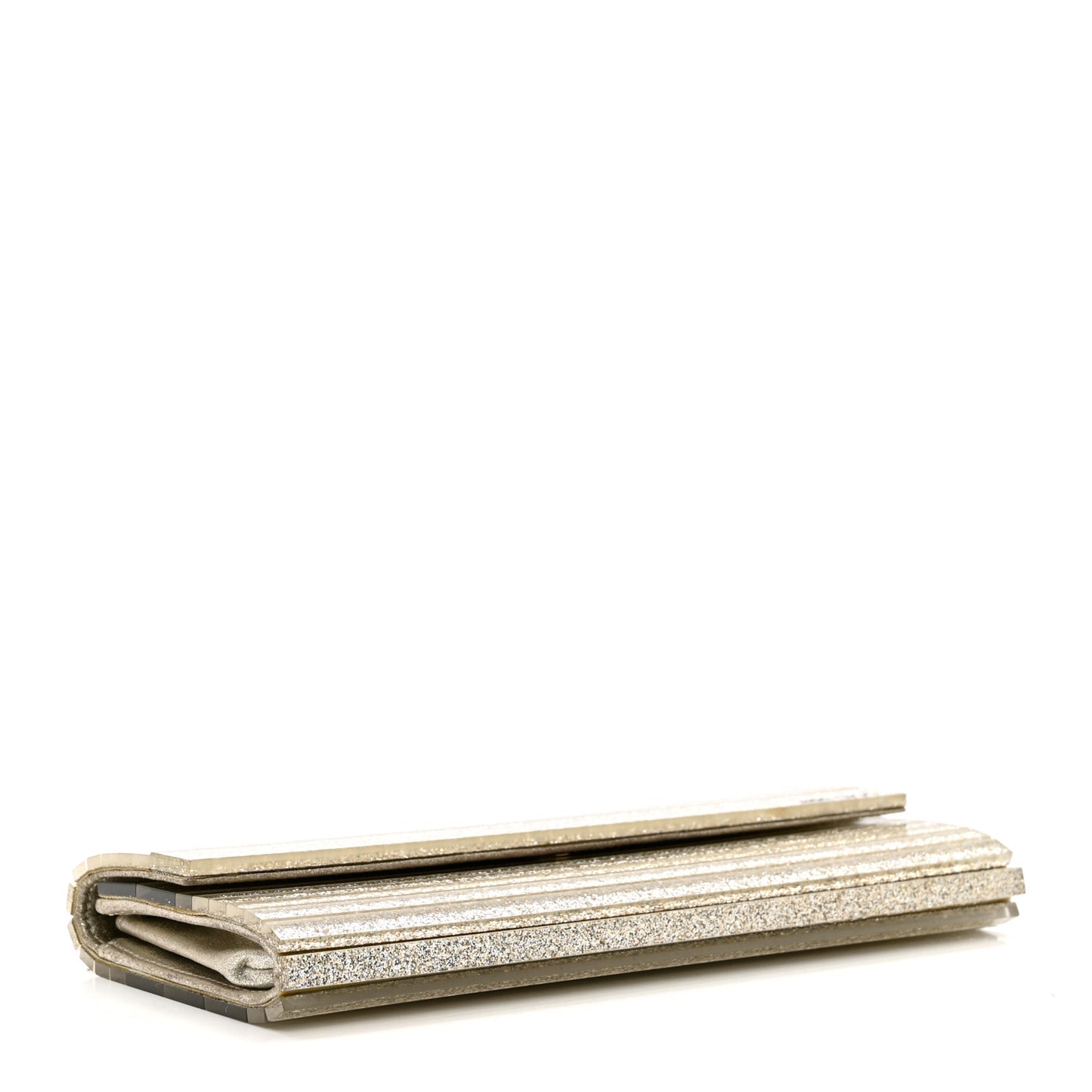 Acrylic Glitter Sweetie Clutch Champagne