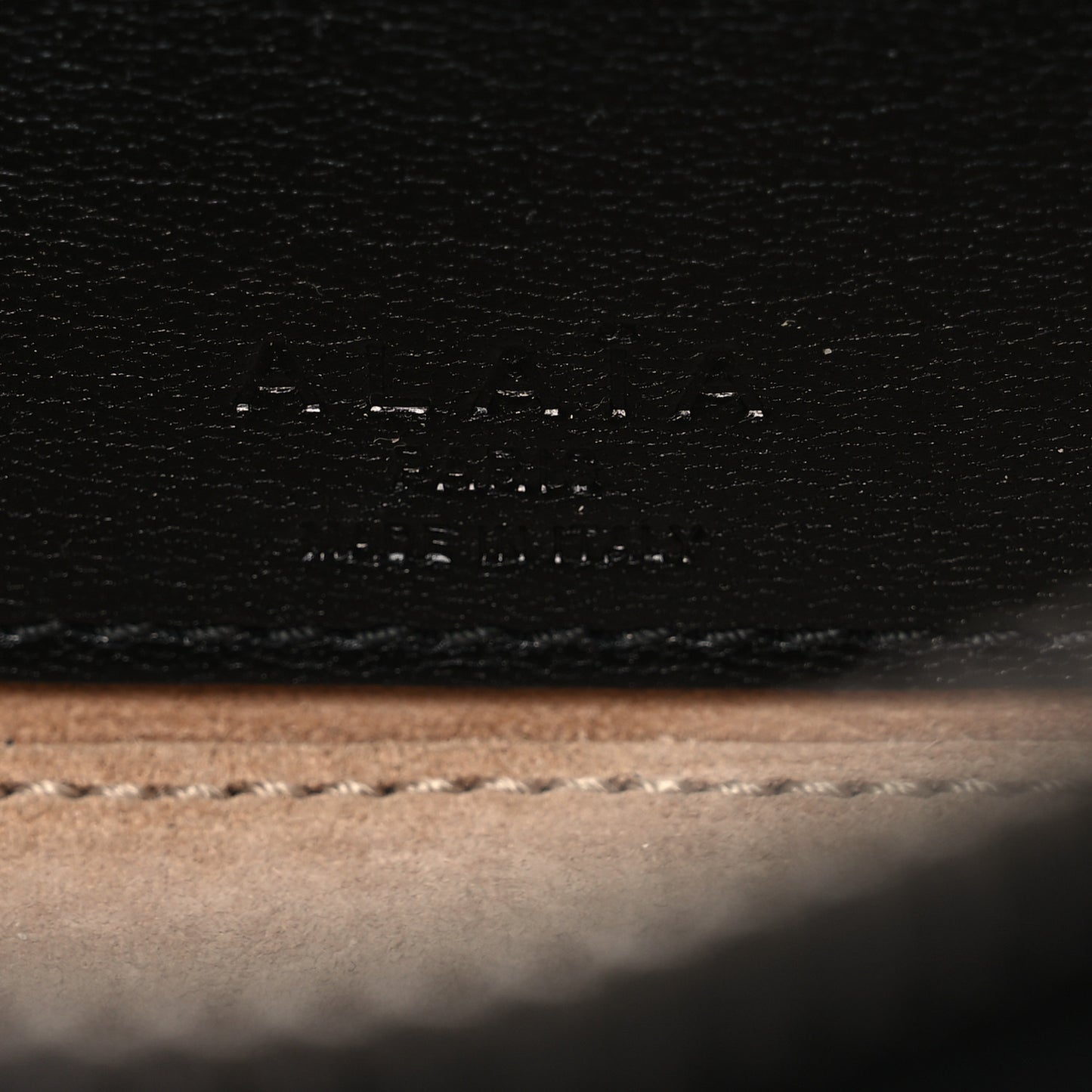 Shiny Goatskin Small Le Teckel Bag Black Black