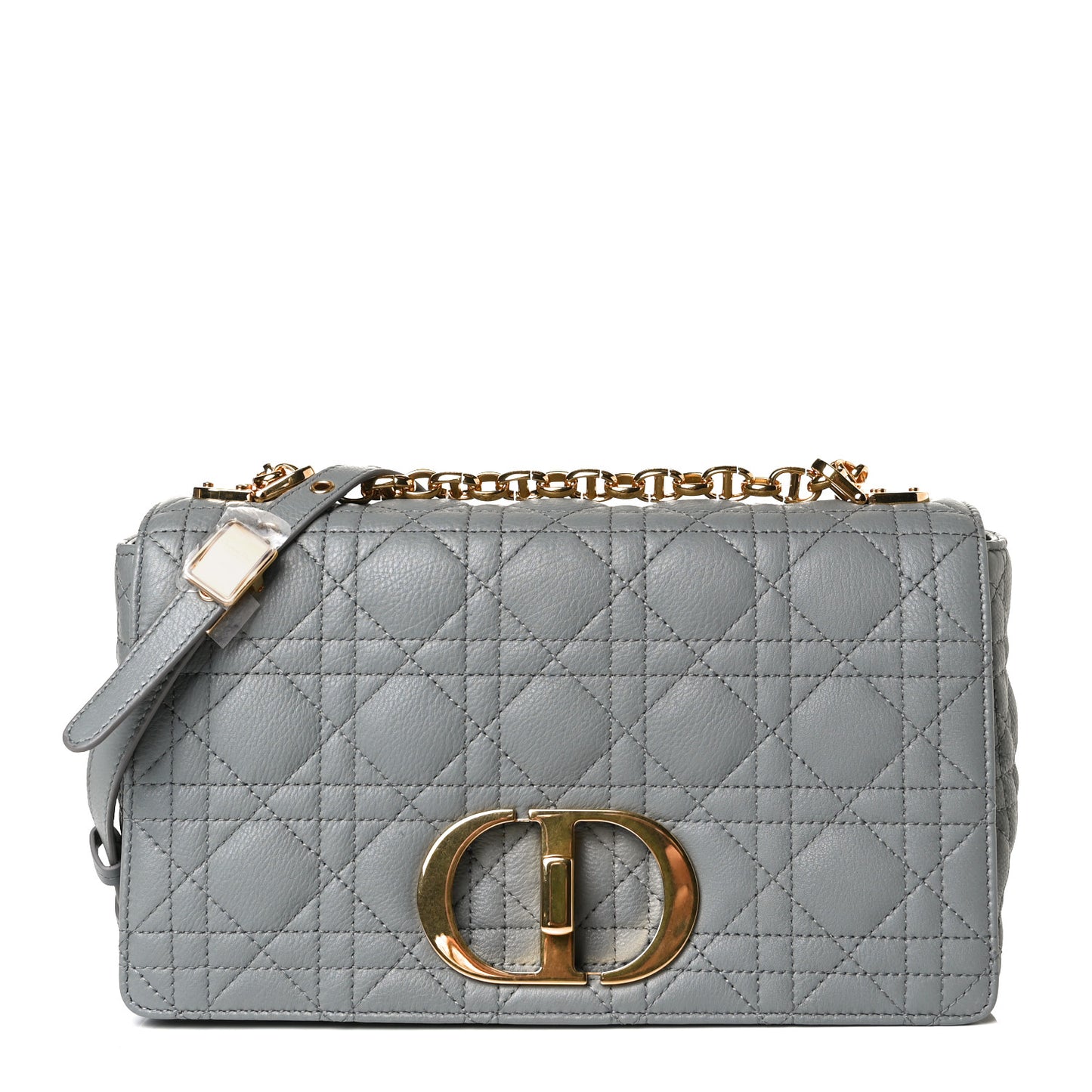 Lambskin Cannage Medium Caro Bag Grey