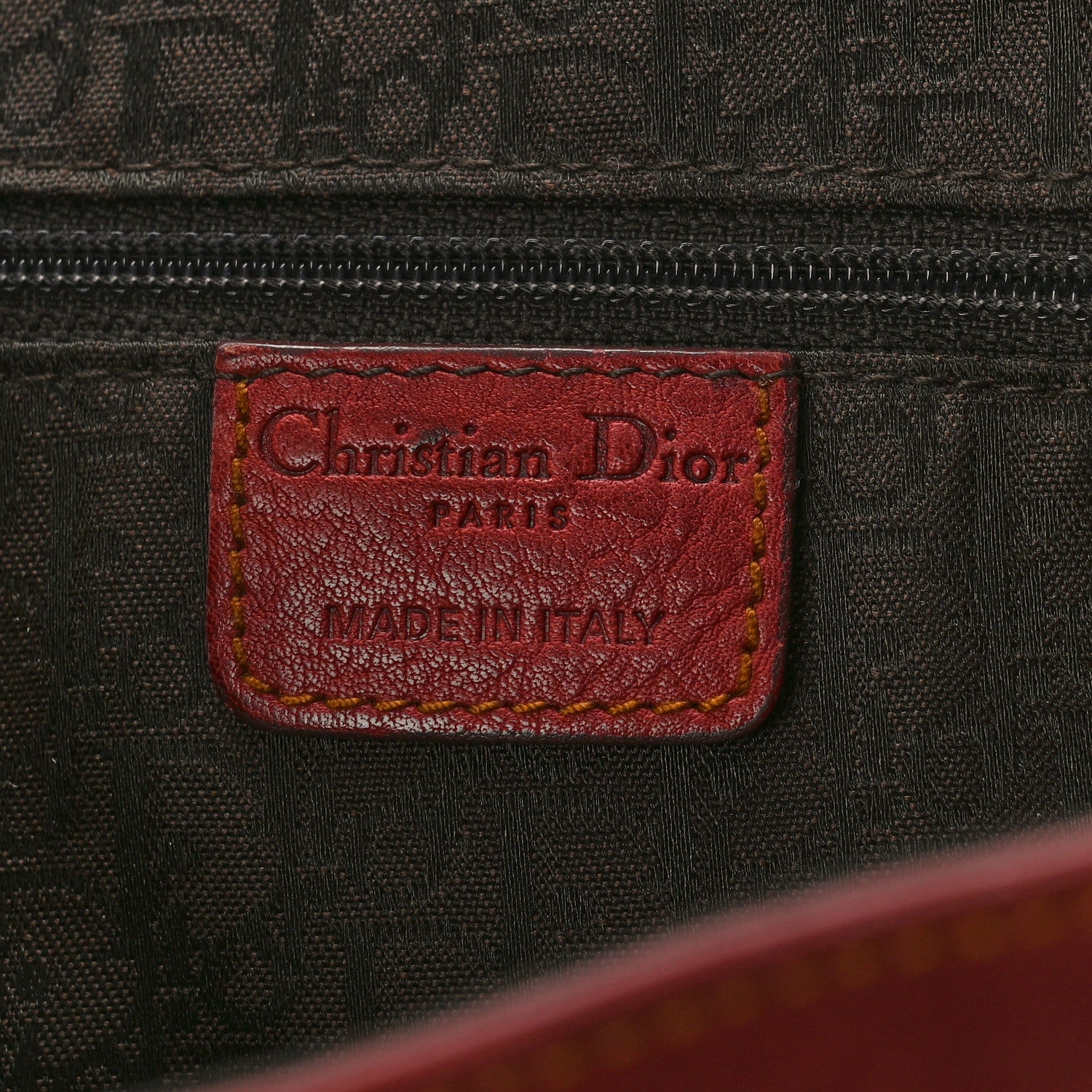 Christian Dior Calfskin Medium Gaucho Double Saddle Bag Red 6 of 12