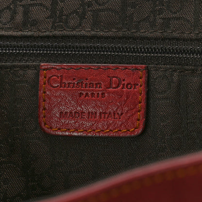 Christian Dior Calfskin Medium Gaucho Double Saddle Bag Red 6 of 12