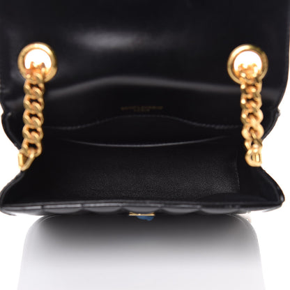 Saint Laurent Patent Calfskin Matelasse Monogram Small Vicky Chain Bag Black 5 of 6