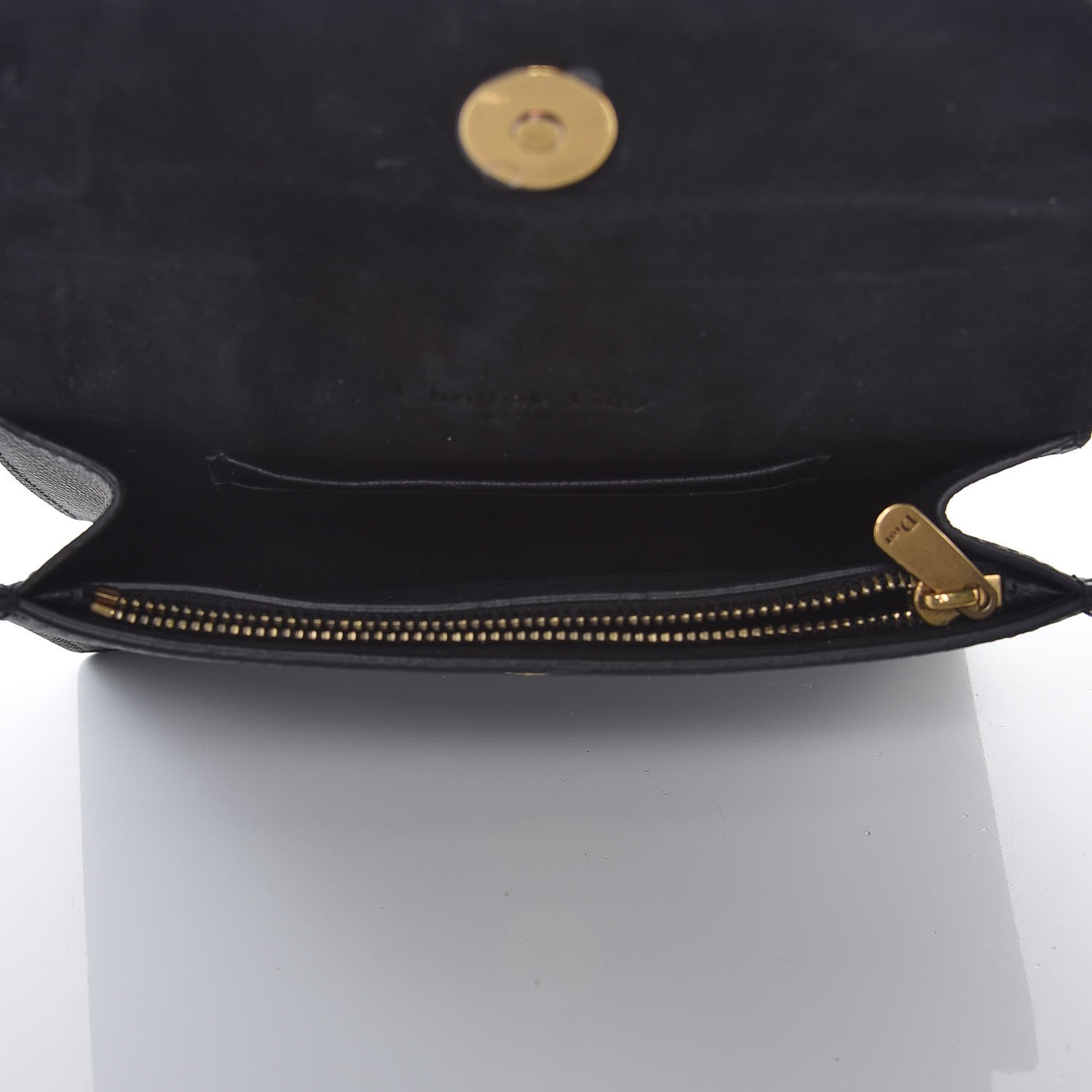 Christian Dior Grained Calfskin Saddle Belt Bag Black 5 of 12