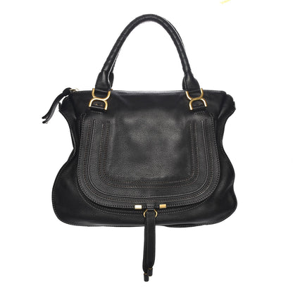 Chloe Calfskin Large Marcie Satchel Black 1 of 7