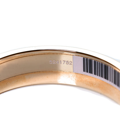 Hermes Enamel Charniere Uni Narrow Hinged Bracelet M Black 5 of 6