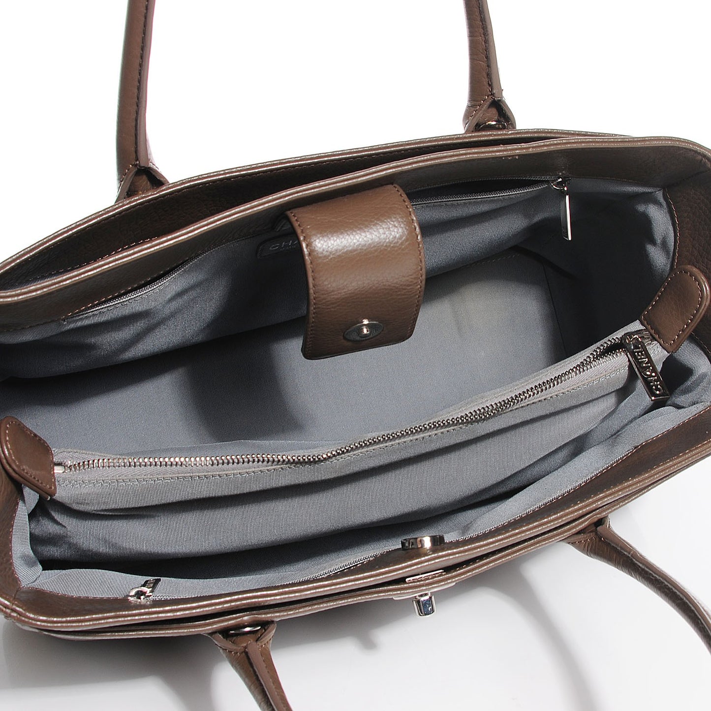 Deerskin Cerf Executive Shopper Tote Brown