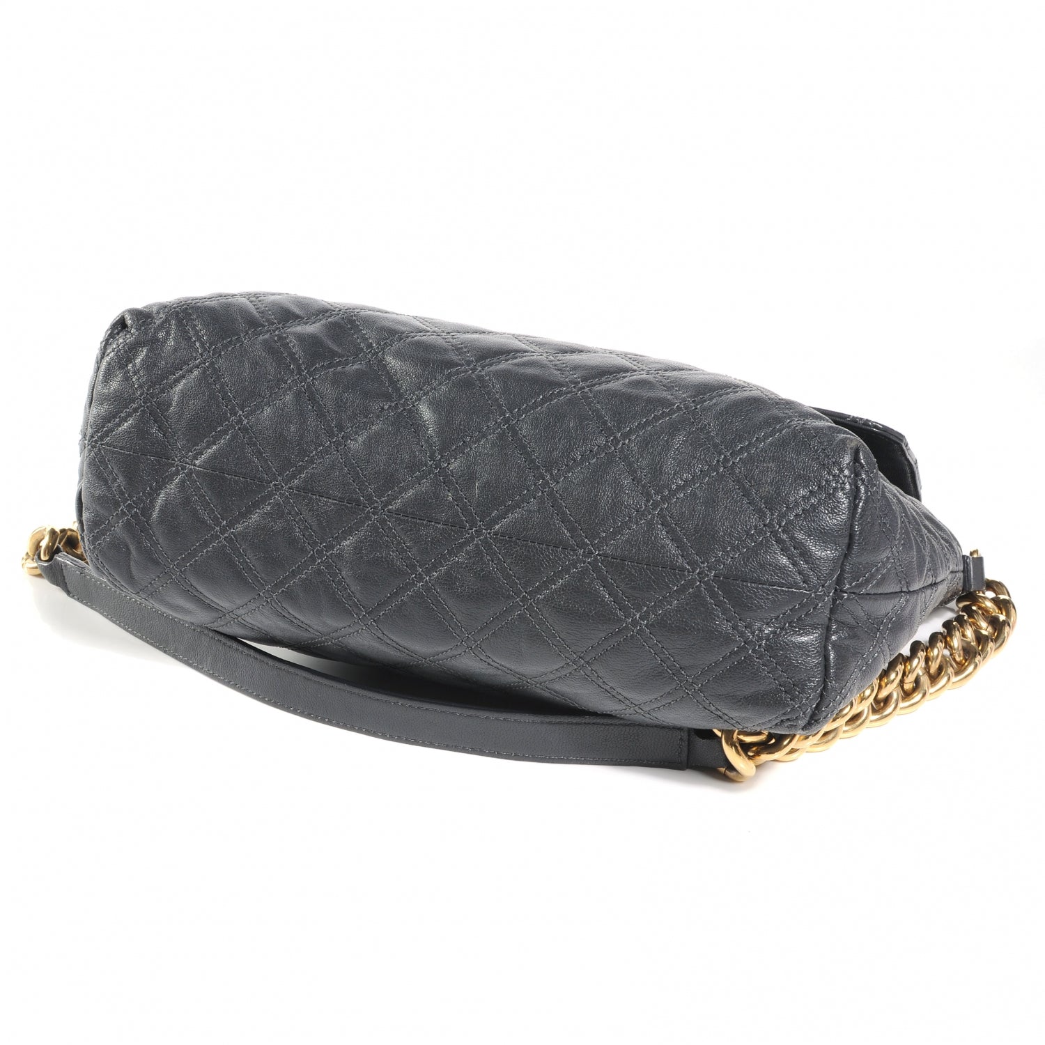 Marc Jacobs Leather Quilted The XL Single Shoulder Bag Grey 4 of 7