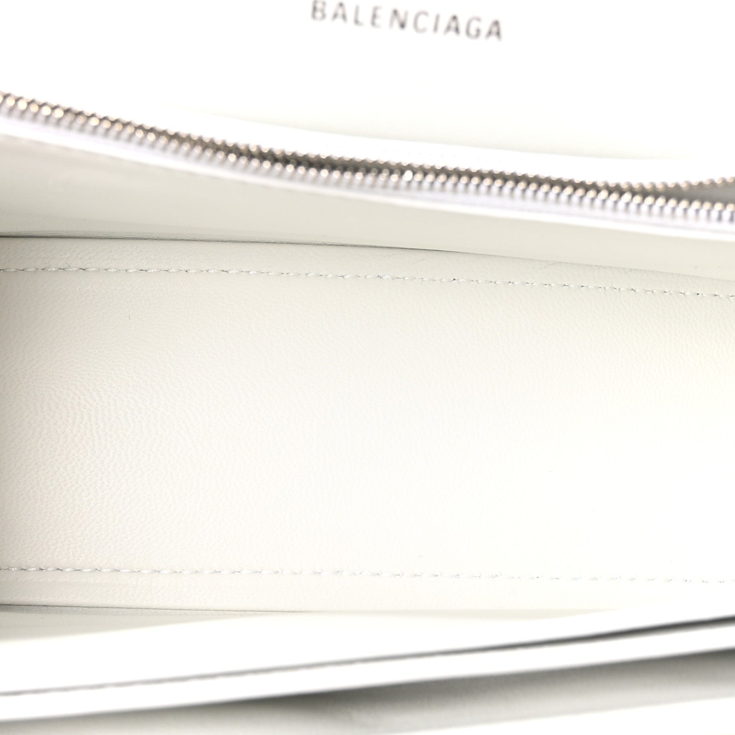 Balenciaga Crushed Calfskin Quilted Small Crush Chain Bag Optic White 5 of 10