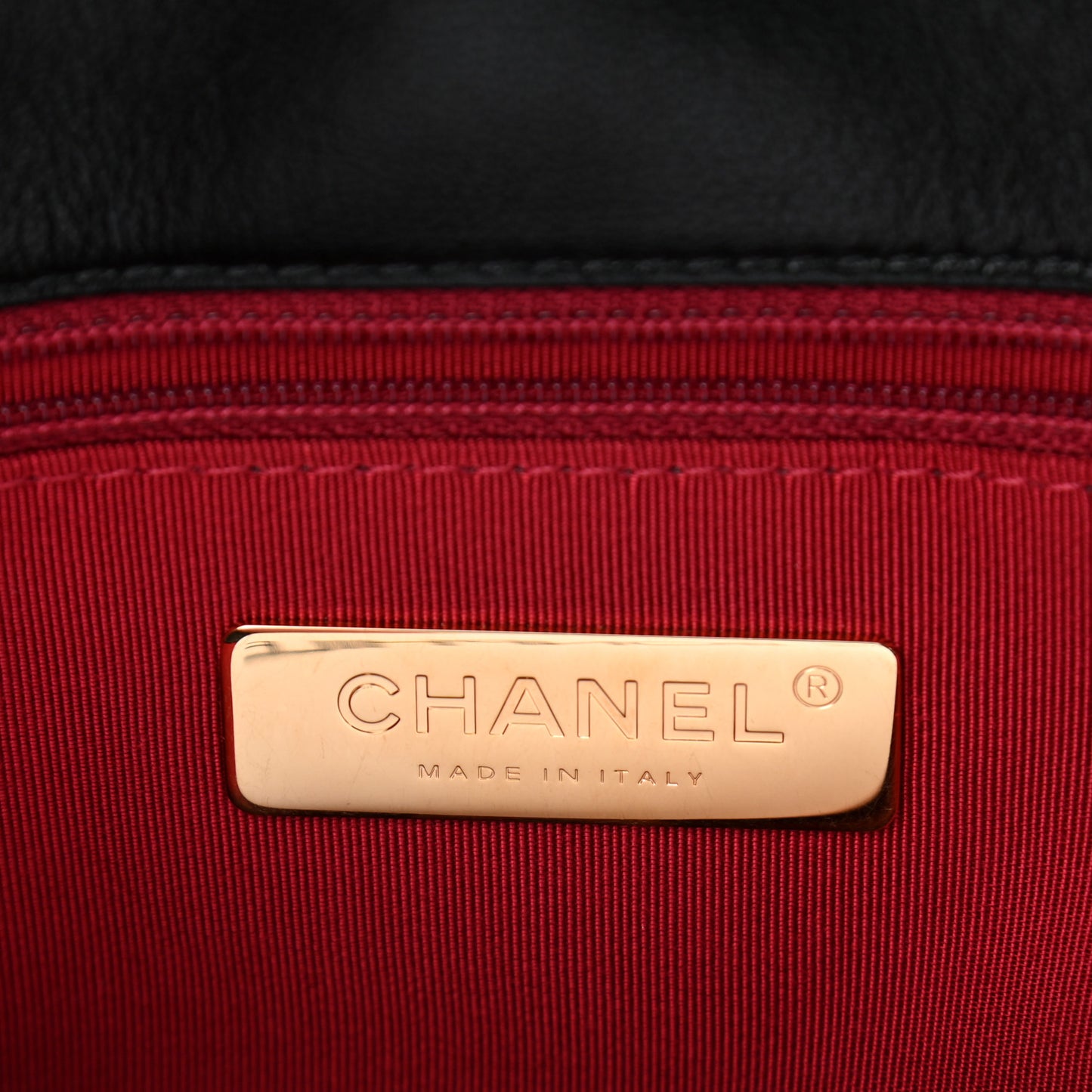 Lambskin Quilted Large Chanel 19 Flap Black