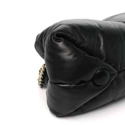 Proenza Schouler Lambskin Puffy Tobo Chain Shoulder Bag Black 8 of 9