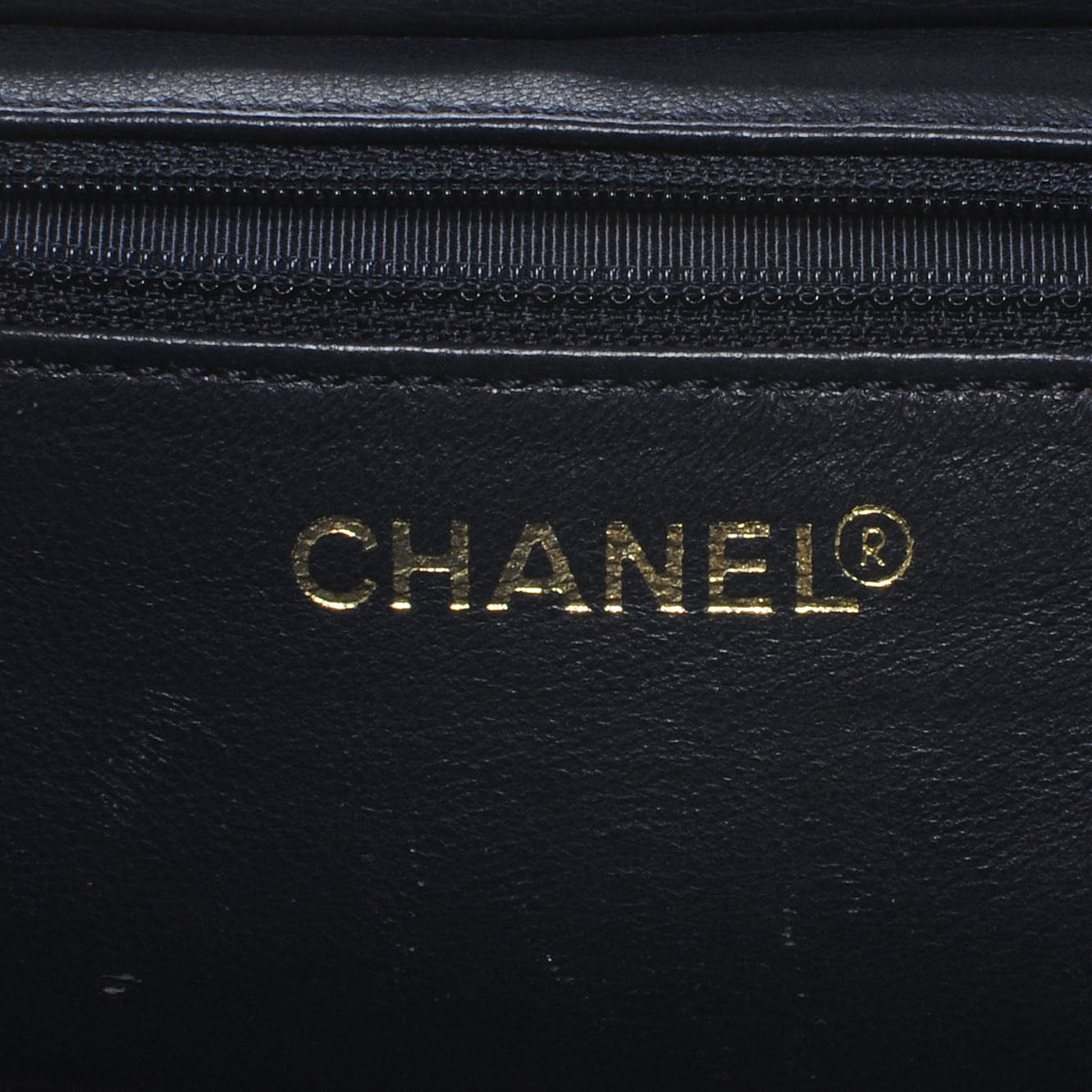 Chanel Lambskin Petit Timeless Shopping Tote PTT Navy Blue 6 of 8