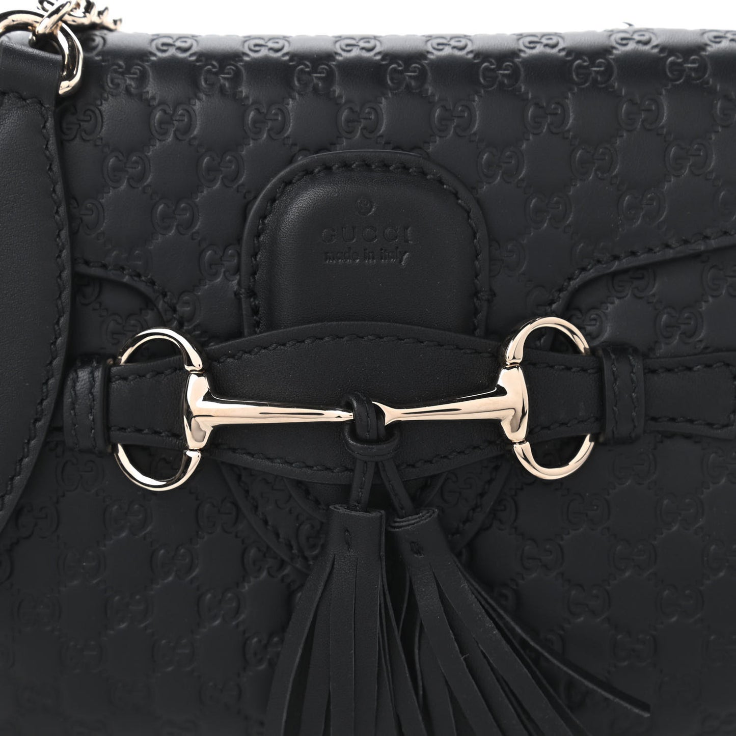 Microguccissima Mini Emily Shoulder Bag Black