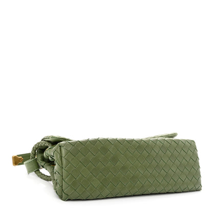 Bottega Veneta Nappa Intrecciato Mini Flap Shoulder Bag Foglia 3 of 9