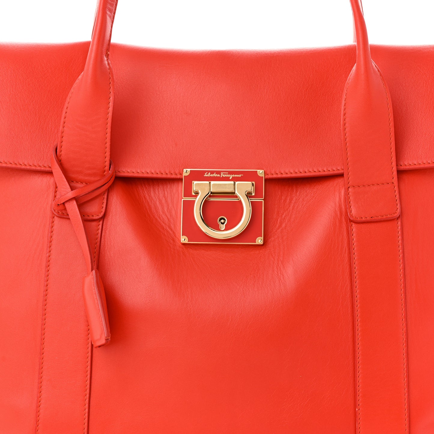 Calfskin Large Sookie Satchel Red