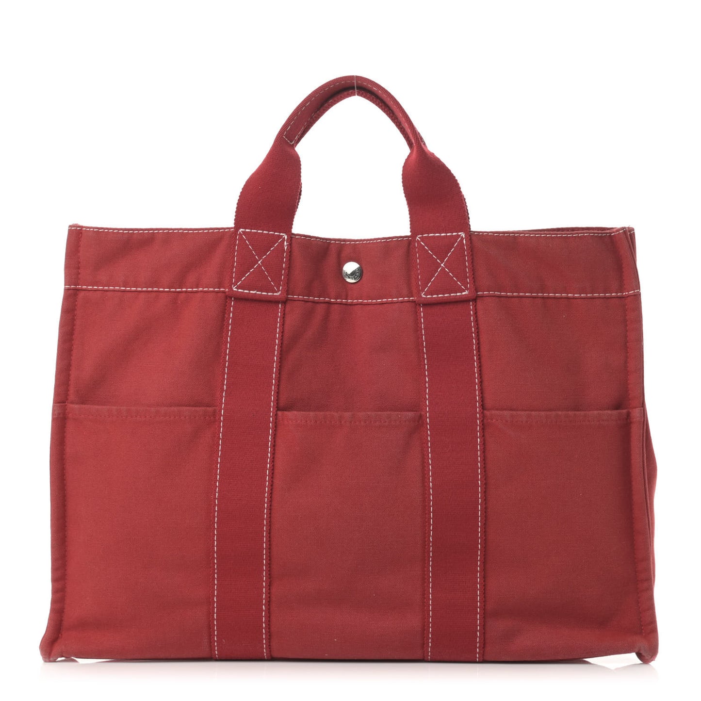 Canvas Herline Tote MM Red