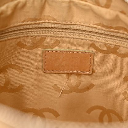 Chanel Caviar CC Wood Chain Hobo Beige 6 of 14