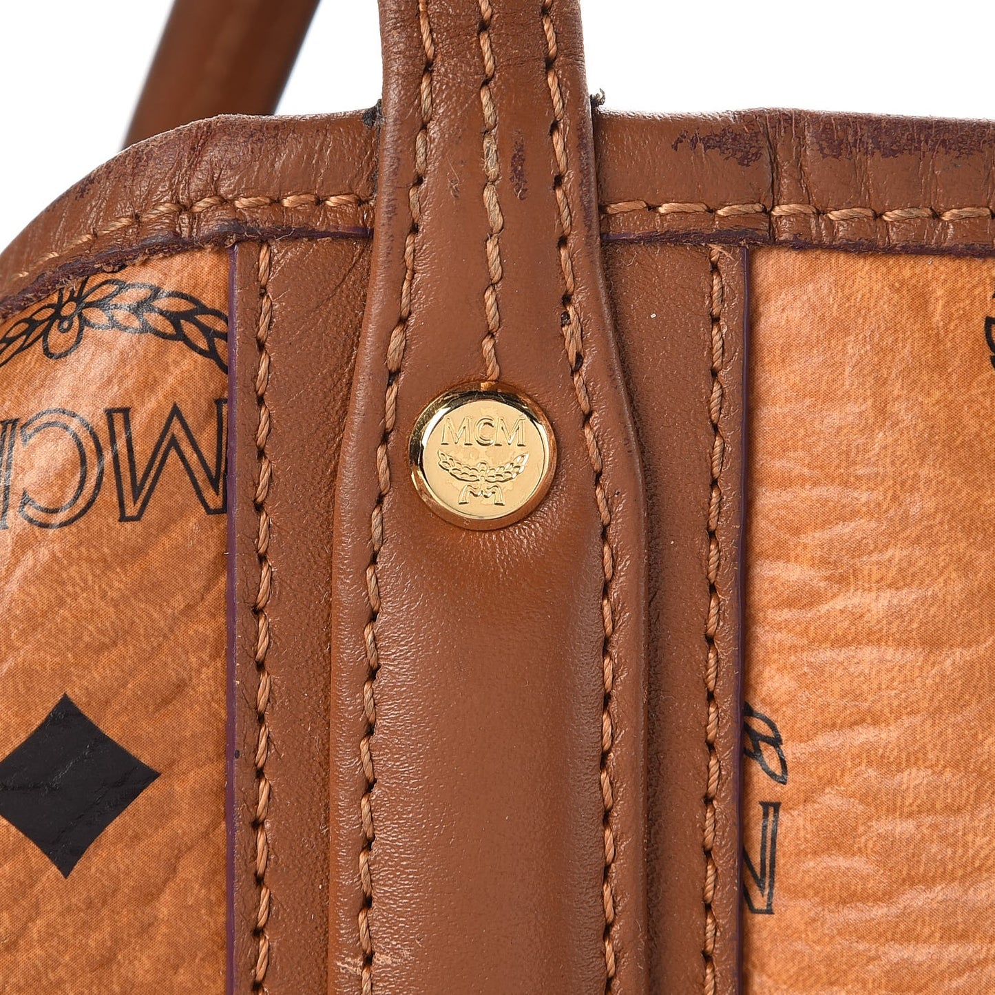 Visetos Liz Reversible Shopper Tote Cognac