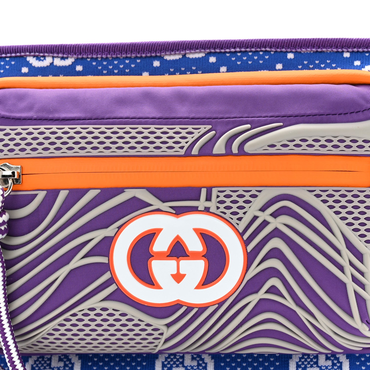 Gucci Jersey GG Monogram All Over Sporty Belt Bag Grey White Multicolor 8 of 10