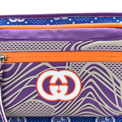 Gucci Jersey GG Monogram All Over Sporty Belt Bag Grey White Multicolor 8 of 10