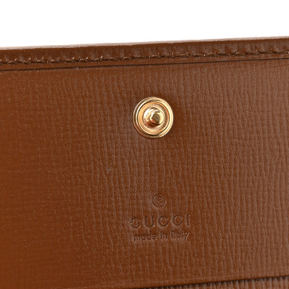 Gucci GG Supreme Monogram Horsebit 1955 Card Case Wallet Beige Ebony Brown Sugar 6 of 8