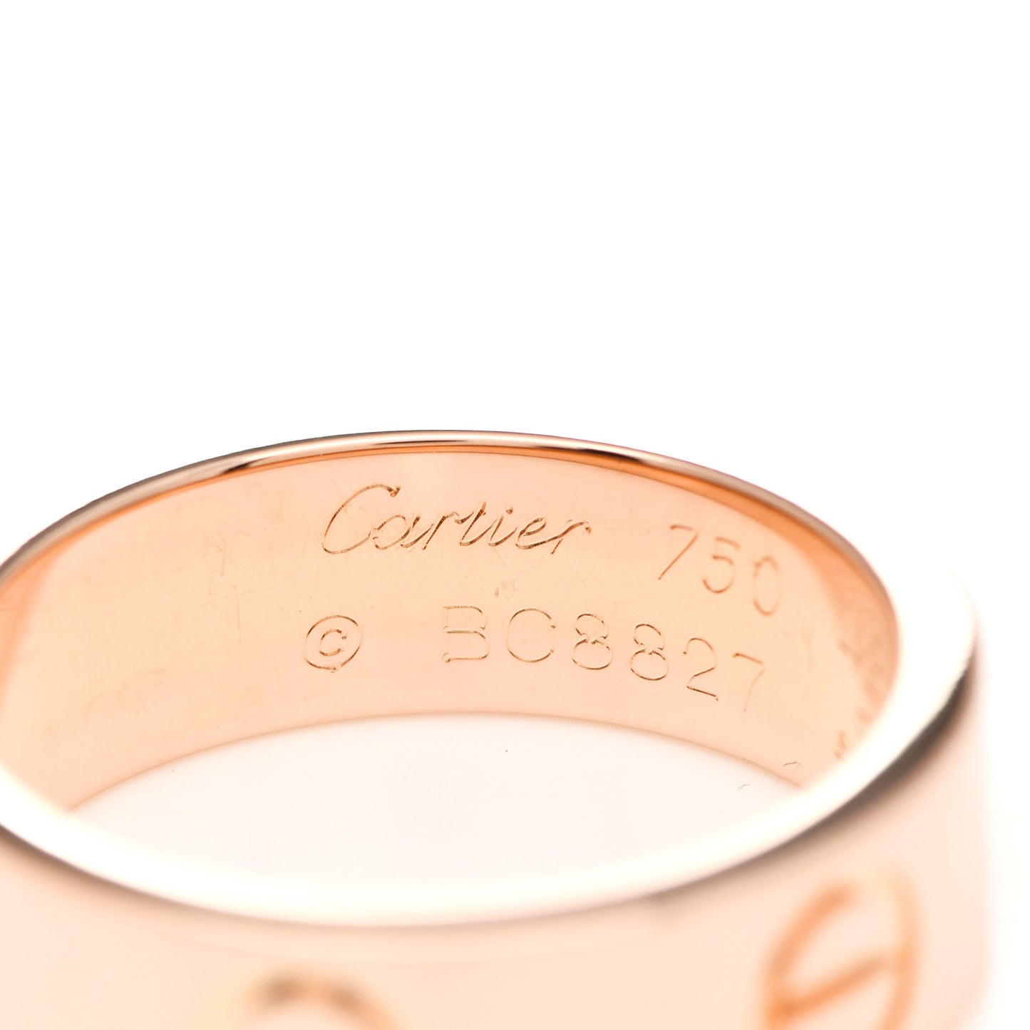 18K Pink Gold 5.5mm LOVE Ring 48 4.5
