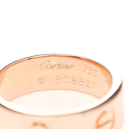 Cartier 18K Pink Gold 5.5mm LOVE Ring 48 4.5 5 of 5