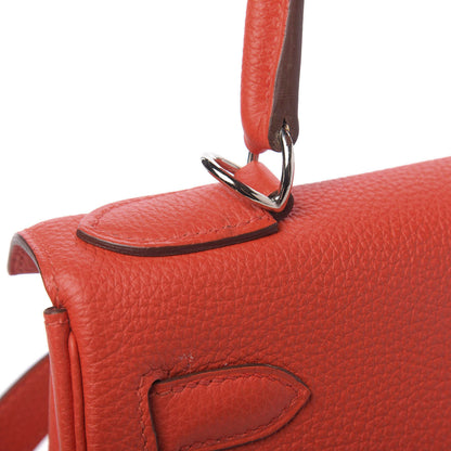 Hermes Togo Kelly Retourne 28 Geranium 9 of 14