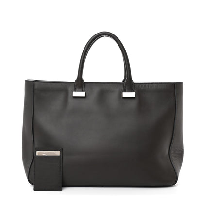 The Row Calfskin Day Luxe Tote Grey 3 of 10