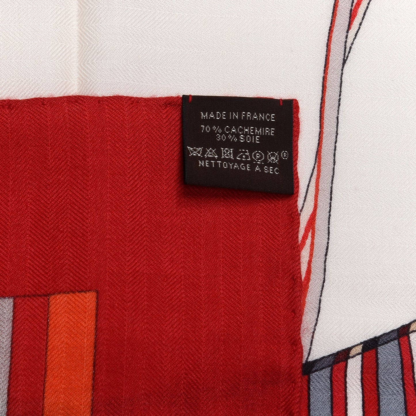 Cashmere Silk Voltes Et Pirouettes Shawl 140 Rouge Creme Beige