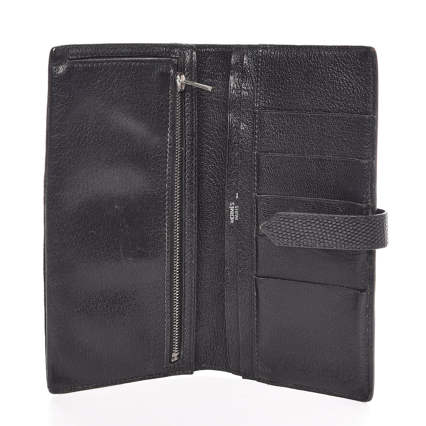 Lizard Bearn Gusset Wallet Black