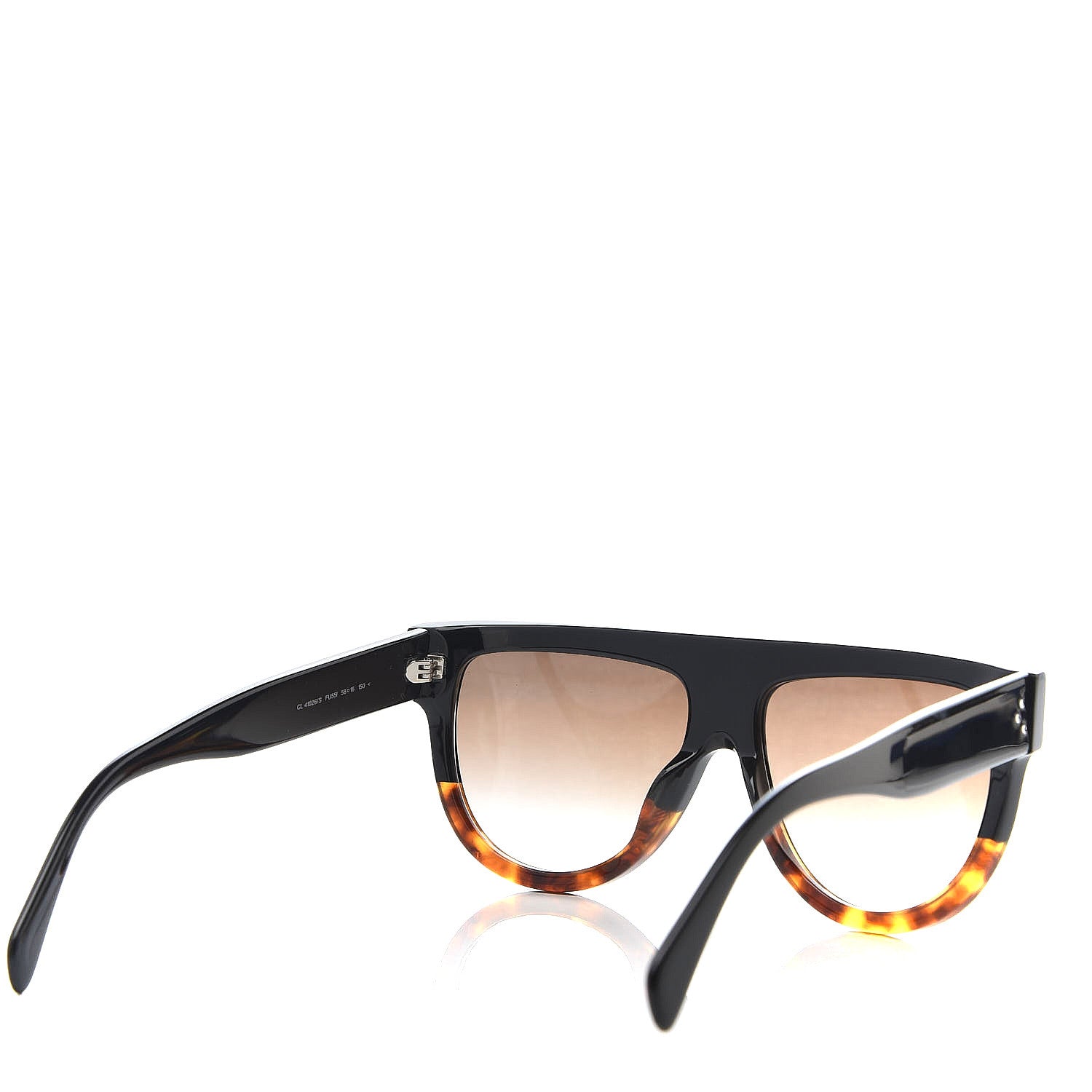 Celine Shadow Sunglasses CL 41026/S Black Havana 4 of 7