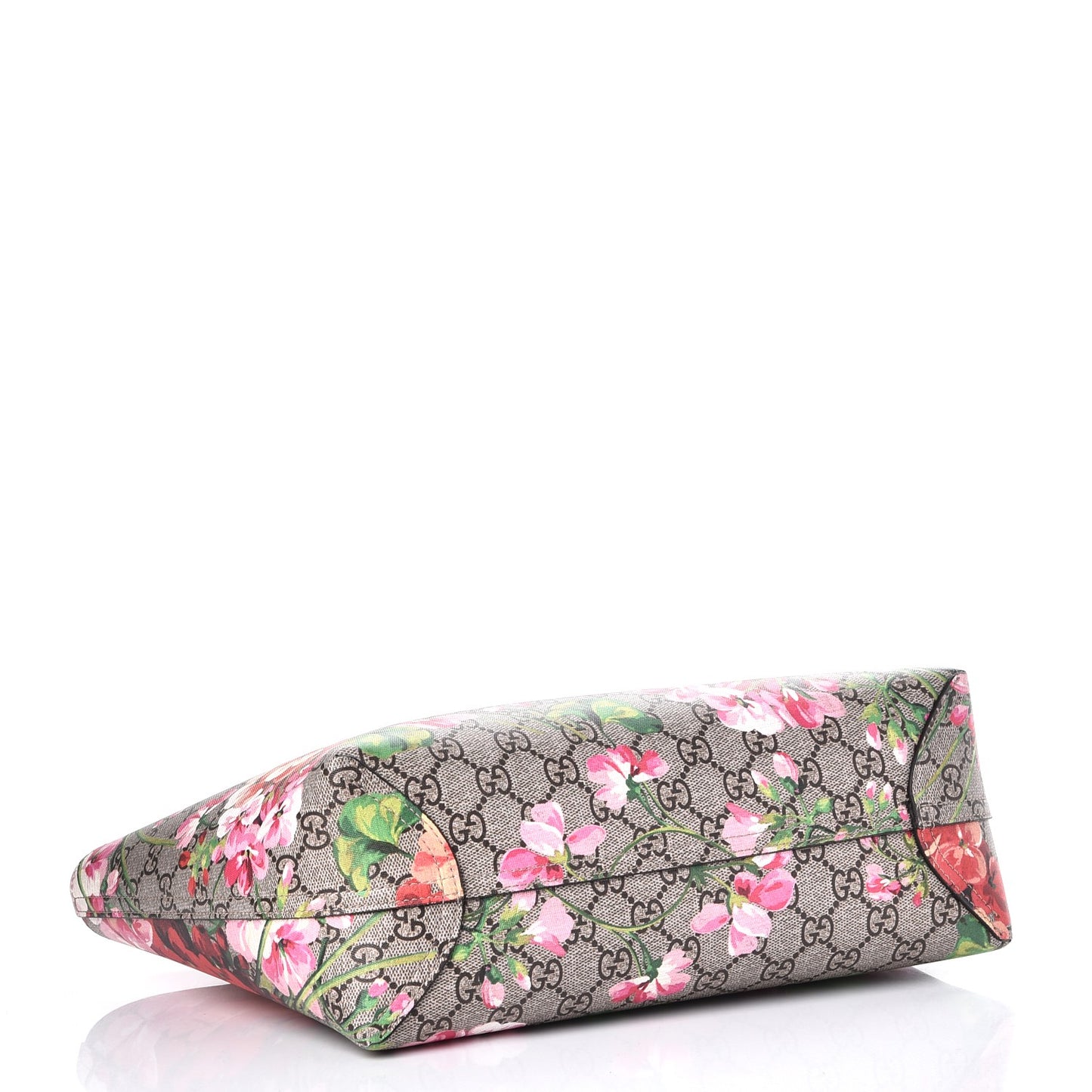 GG Supreme Monogram Blooms Small Reversible Tote Beige Multicolor Dry Rose