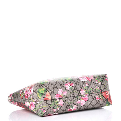 Gucci GG Supreme Monogram Blooms Small Reversible Tote Beige Multicolor Dry Rose 7 of 10