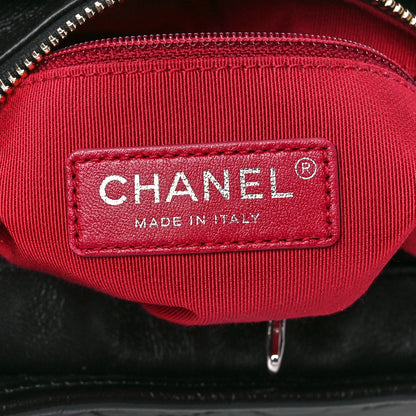 Chanel Aged Calfskin Quilted Small Gabrielle Logo Hobo Black 6 of 11