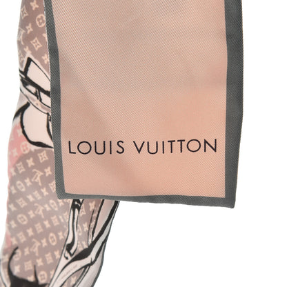 Louis Vuitton Silk Monogram Trunks Bandeau Rose Poudre 3 of 3