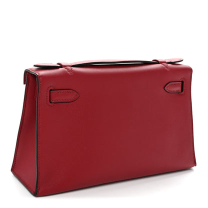 Hermes Swift Kelly Pochette Clutch Rouge Grenat 3 of 11