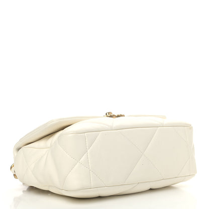 Chanel Lambskin Quilted Medium Chanel 19 Flap White 4 of 9
