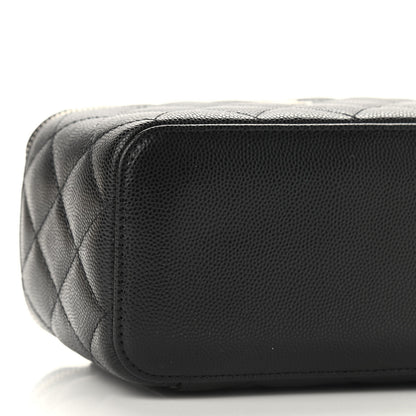 Chanel Caviar Quilted Small Vanity Case With Chain Black 8 of 9