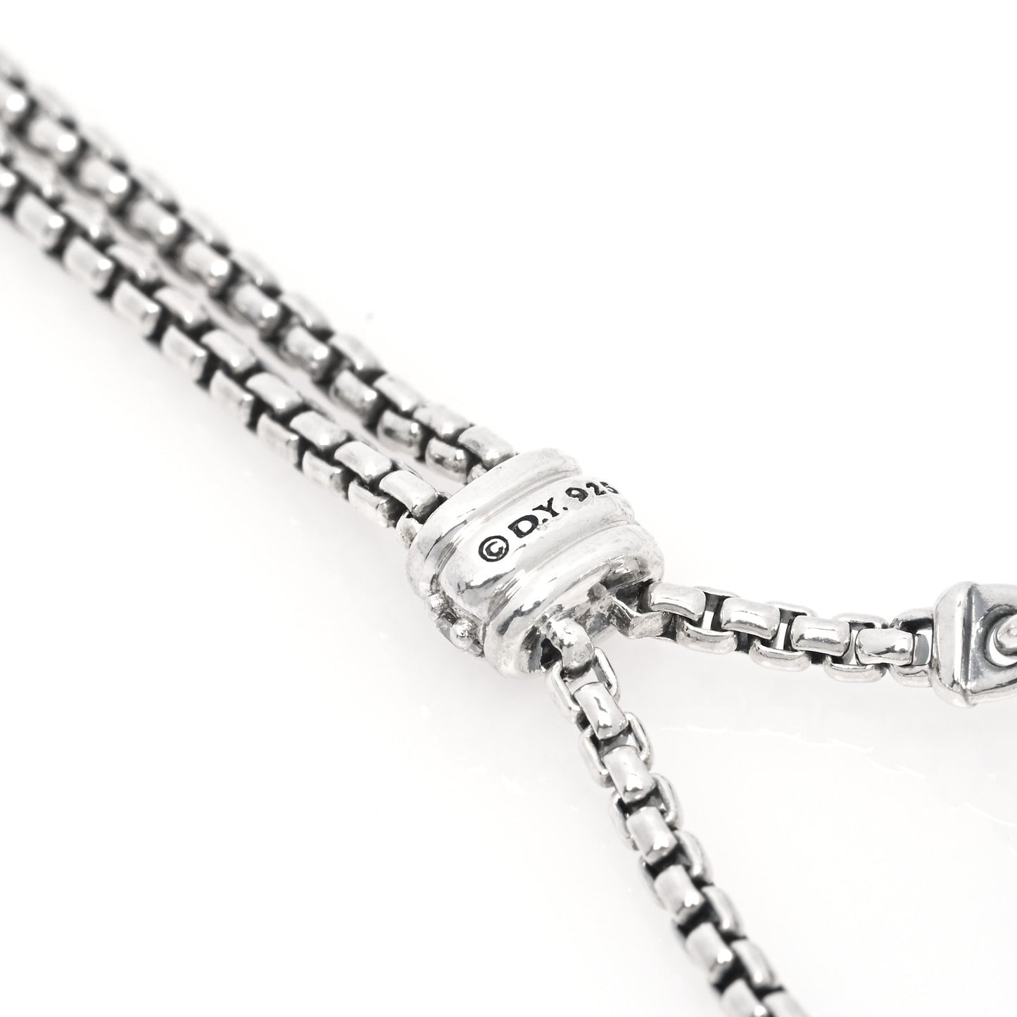 Sterling Silver Diamond Renaissance Tassel Necklace