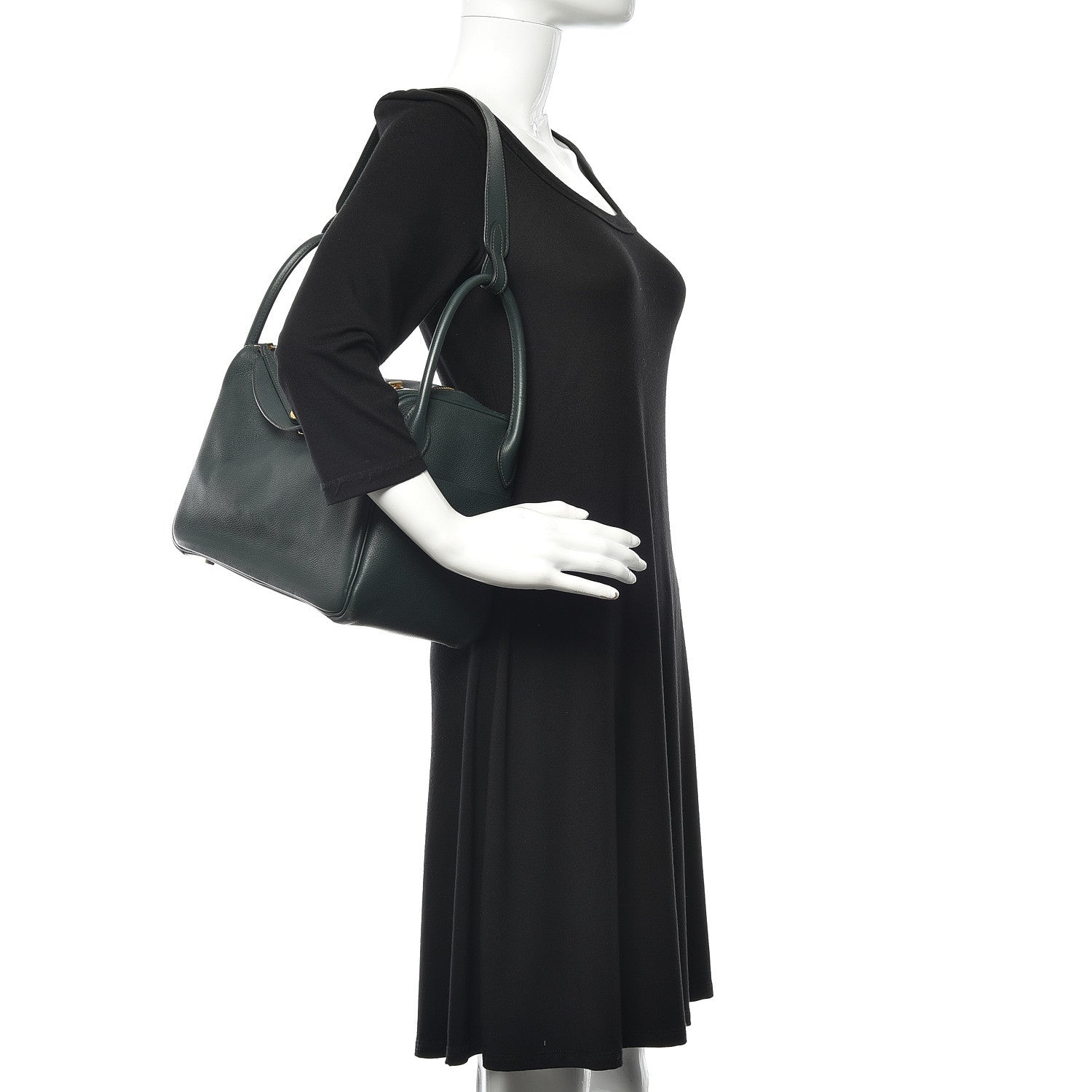 Hermes Evercolor Lindy 30 Vert Titien 2 of 11