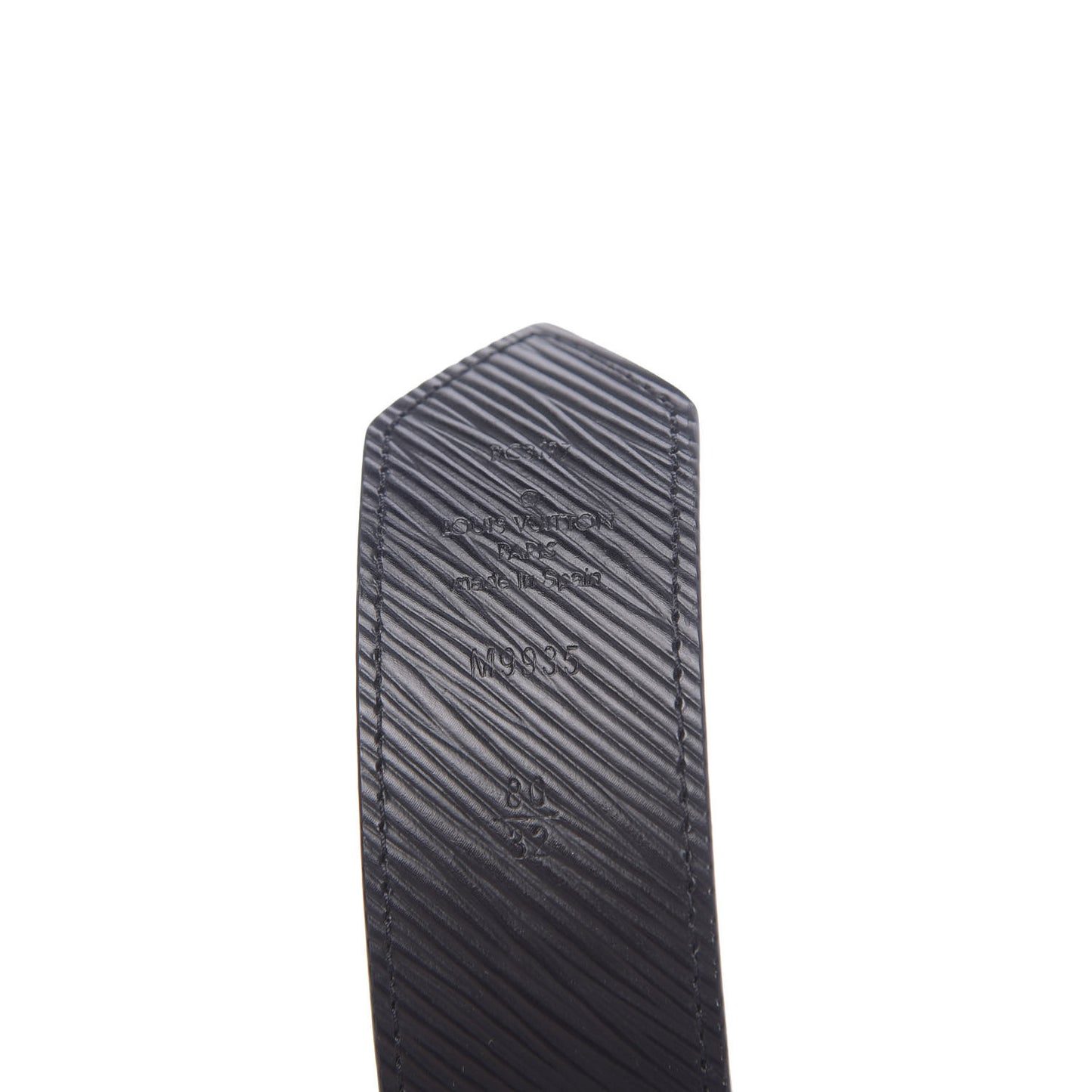Monogram Epi 35mm LV Circle Reversible Belt 80 32 Black