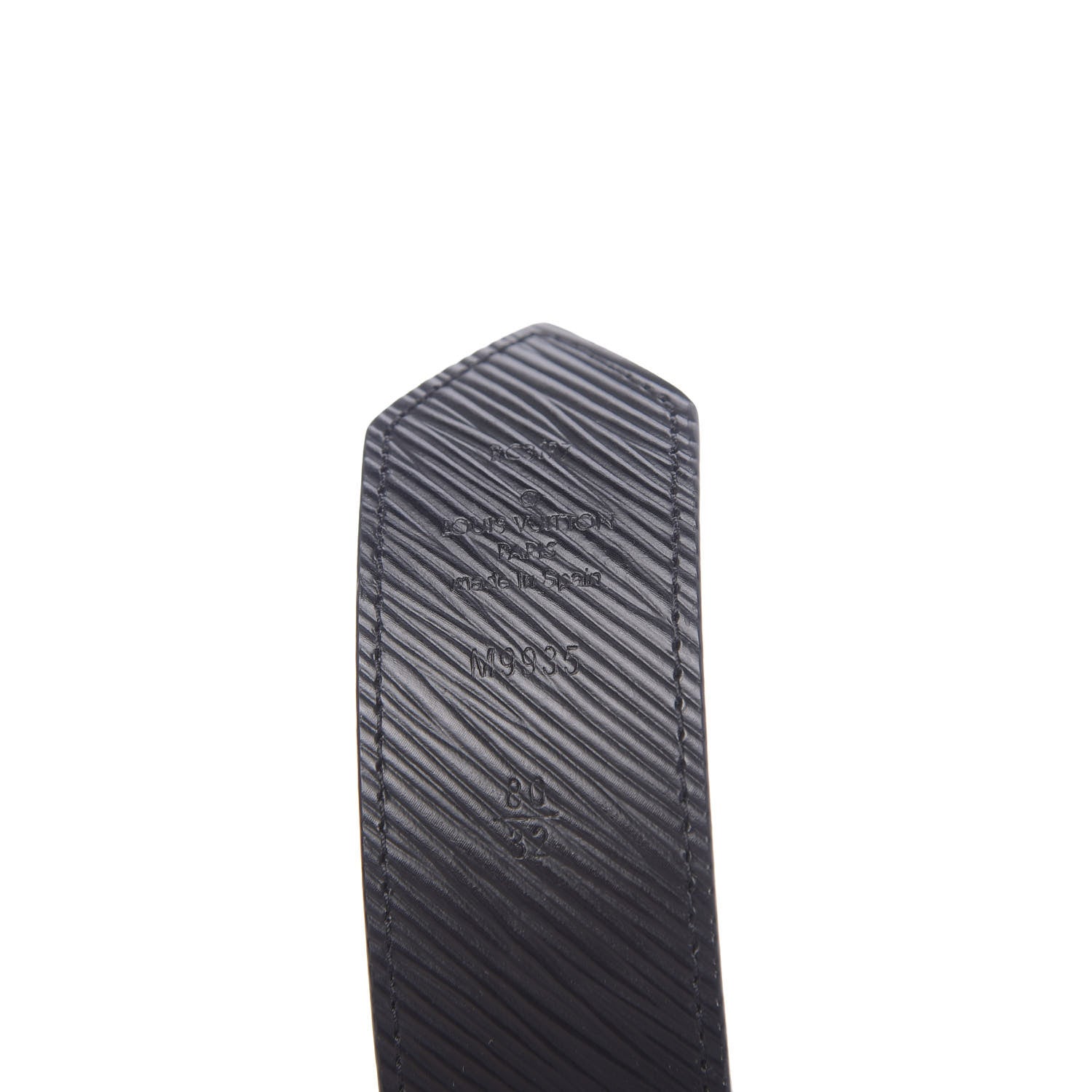 Louis Vuitton Monogram Epi 35mm LV Circle Reversible Belt 80 32 Black 3 of 5