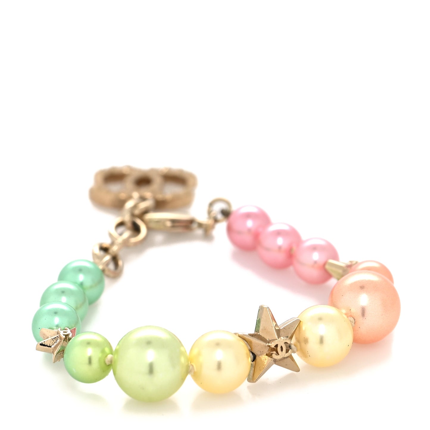 Pearl Cuba CC Bracelet Gold Multicolor