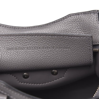 Balenciaga Grained Calfskin Neo Classic Silver Hardware Mini City Dark Grey 7 of 11